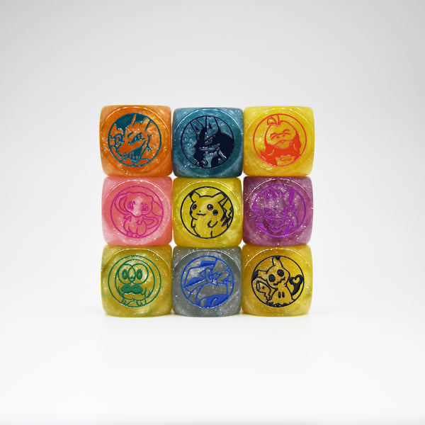 Pokemon 20mm Colored Dice Collection Vol.1