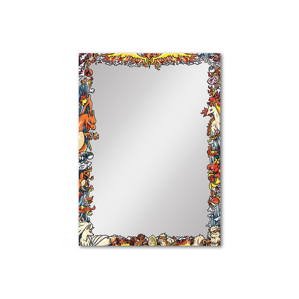 Fire Kanto Pokemon Printed Border Oversleeves