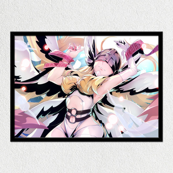 Heaven's Charm Angewomon Mounted Art Print