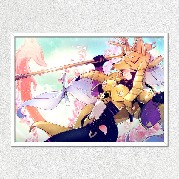 Spirit Strike Sakuyamon Mounted Art Print