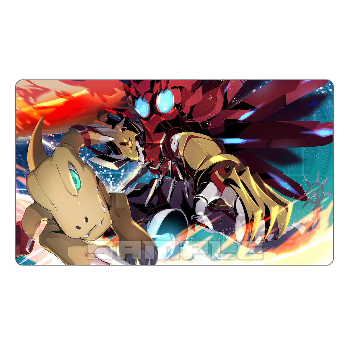 アマダ ポケットモンスター Shining Blast ShineGreymon & Agumon TCG Playmat – Usagi Draws