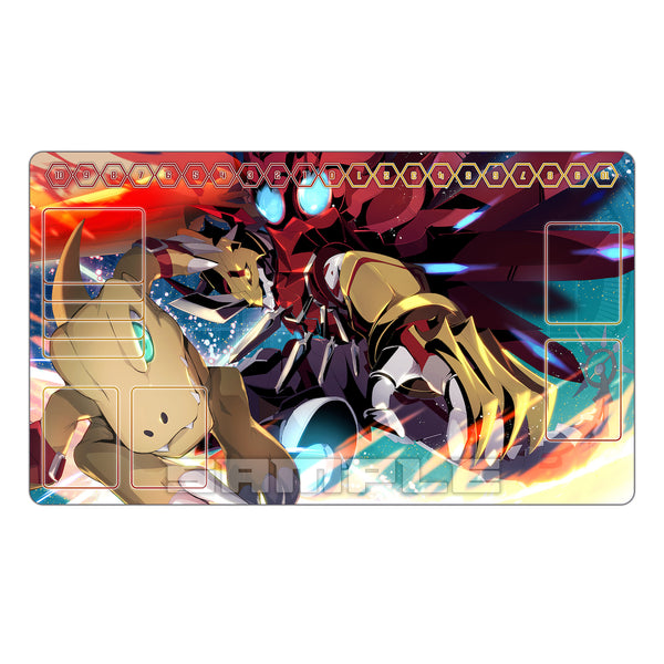 Shining Blast ShineGreymon & Agumon TCG Playmat