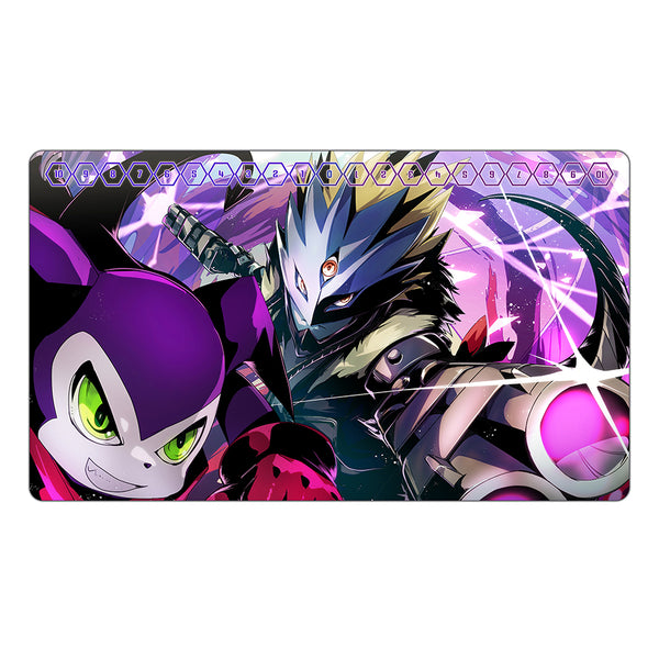 Impmon & Beelzemon Punch & Quick Shot TCG Playmat