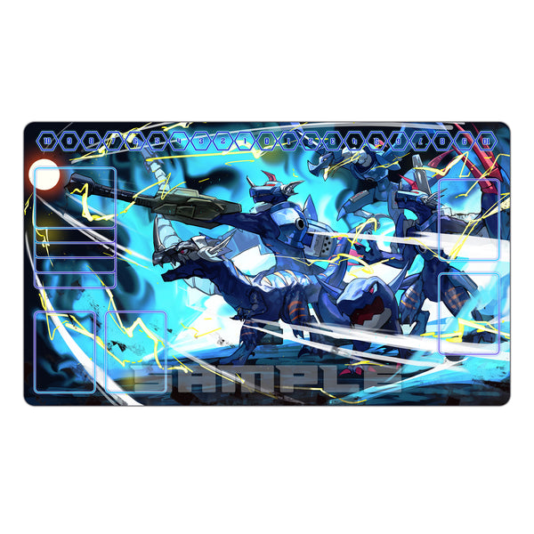 Blue Flare Monsters TCG Playmat
