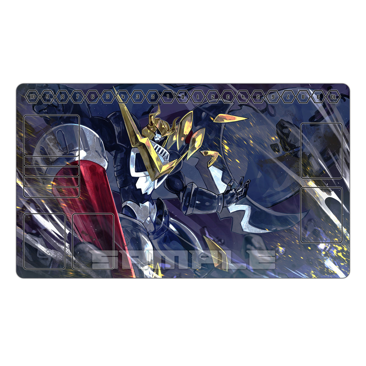 ダークナイトモン、荘厳な不死身の TCG プレイマット – Usagi Draws