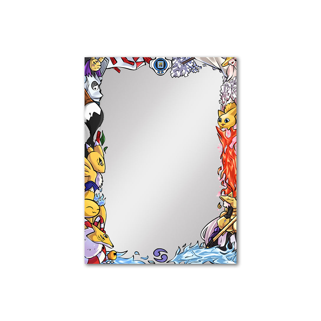 Yellow Fox Priestess Border Oversleeves – Usagi Draws