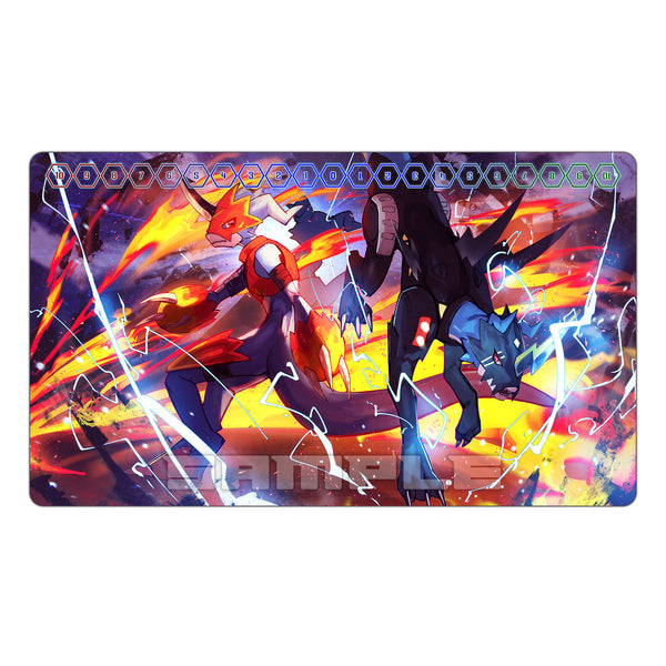V-Armor Fire & Thunder TCG Playmat