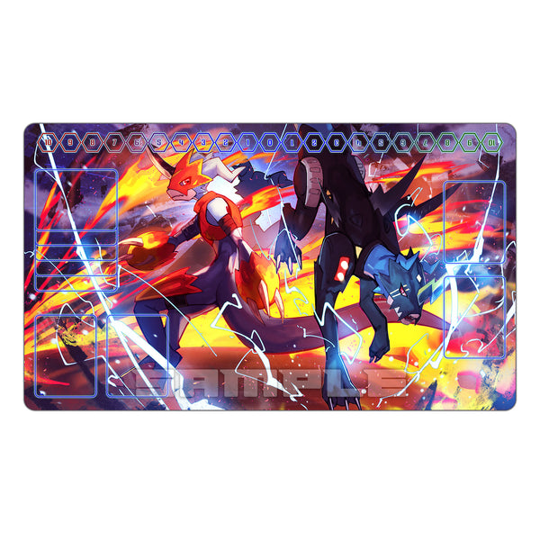 V-Armor Fire & Thunder TCG Playmat