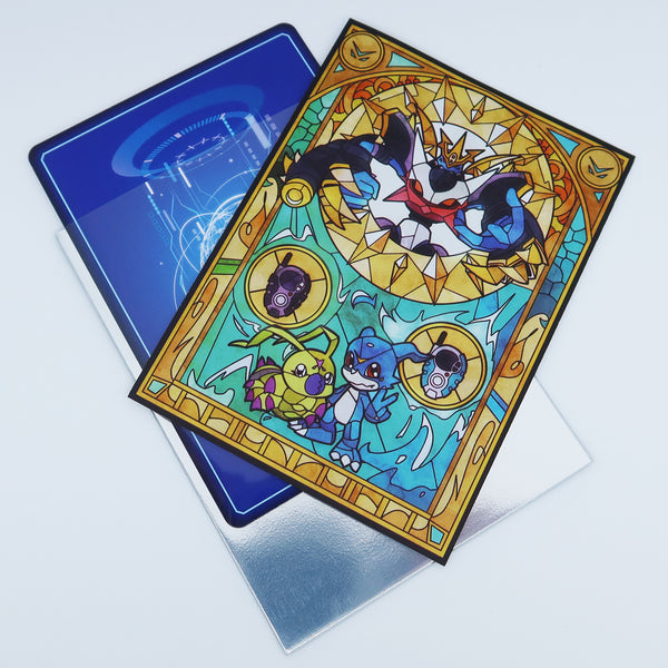 インペリアルドラモン FM ステンドグラスアート スタンダードサイズカードスリーブ