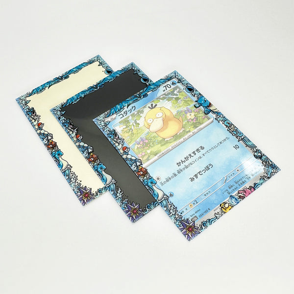 Water Kanto Pokemon Printed Border Oversleeves