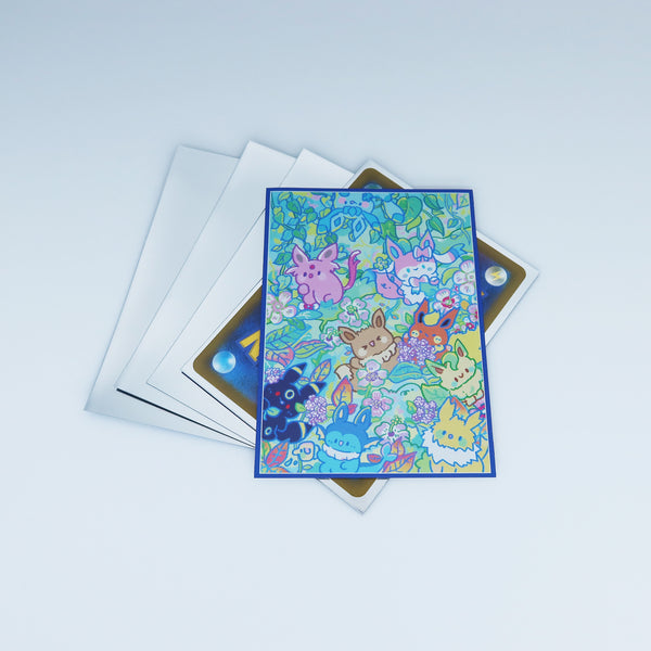 Eeveelutions Rainforest Adventure Standard Size Card Sleeves