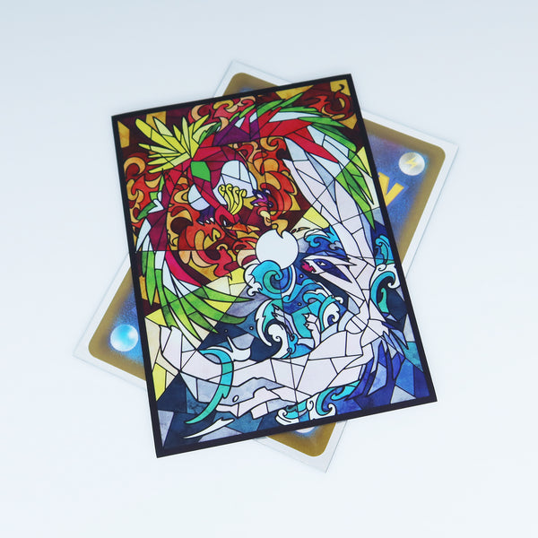 Ho-oh & Lugia Stained Glass Art Standard Size Card Sleeves