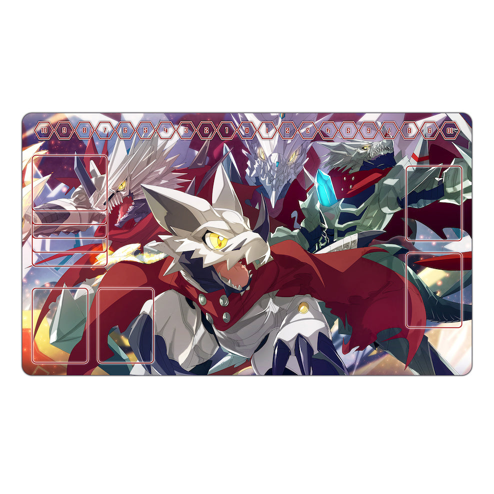 digimon card game mat Jesmon & Huckmon Evolution TCG Playmat