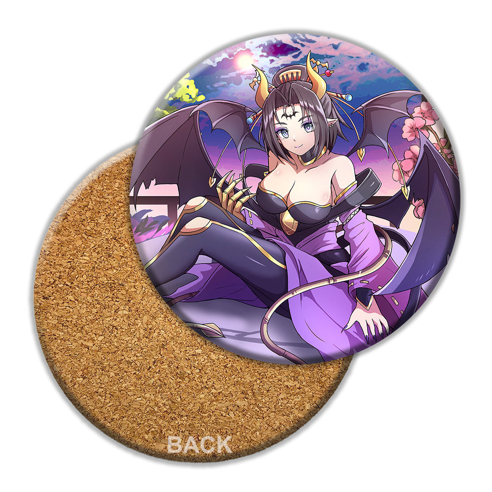 digimon card game lilithmon Lilithmon in Ryokan Ceramic Coaster – Usagi Draws