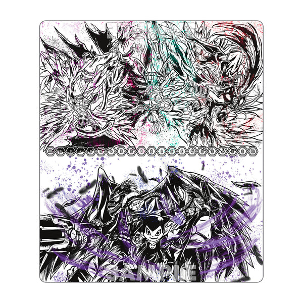 Gun Slingers & Lady Angels Sumi-e Art TCG 2-Player Playmat