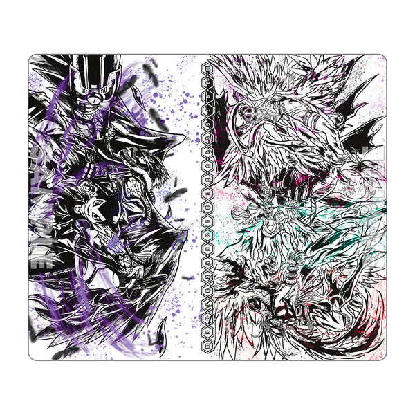 Gun Slingers & Lady Angels Sumi-e Art TCG 2-Player Playmat