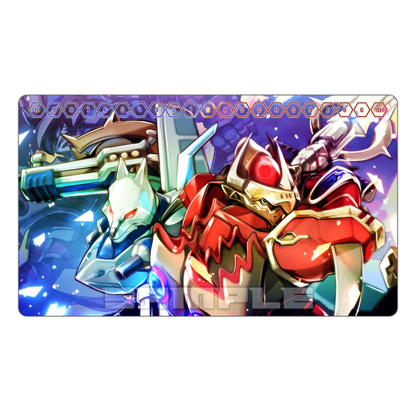 MagnaGarurumon & EmperorGreymon TCG Playmat