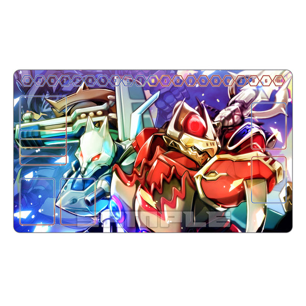 MagnaGarurumon & EmperorGreymon TCG Playmat
