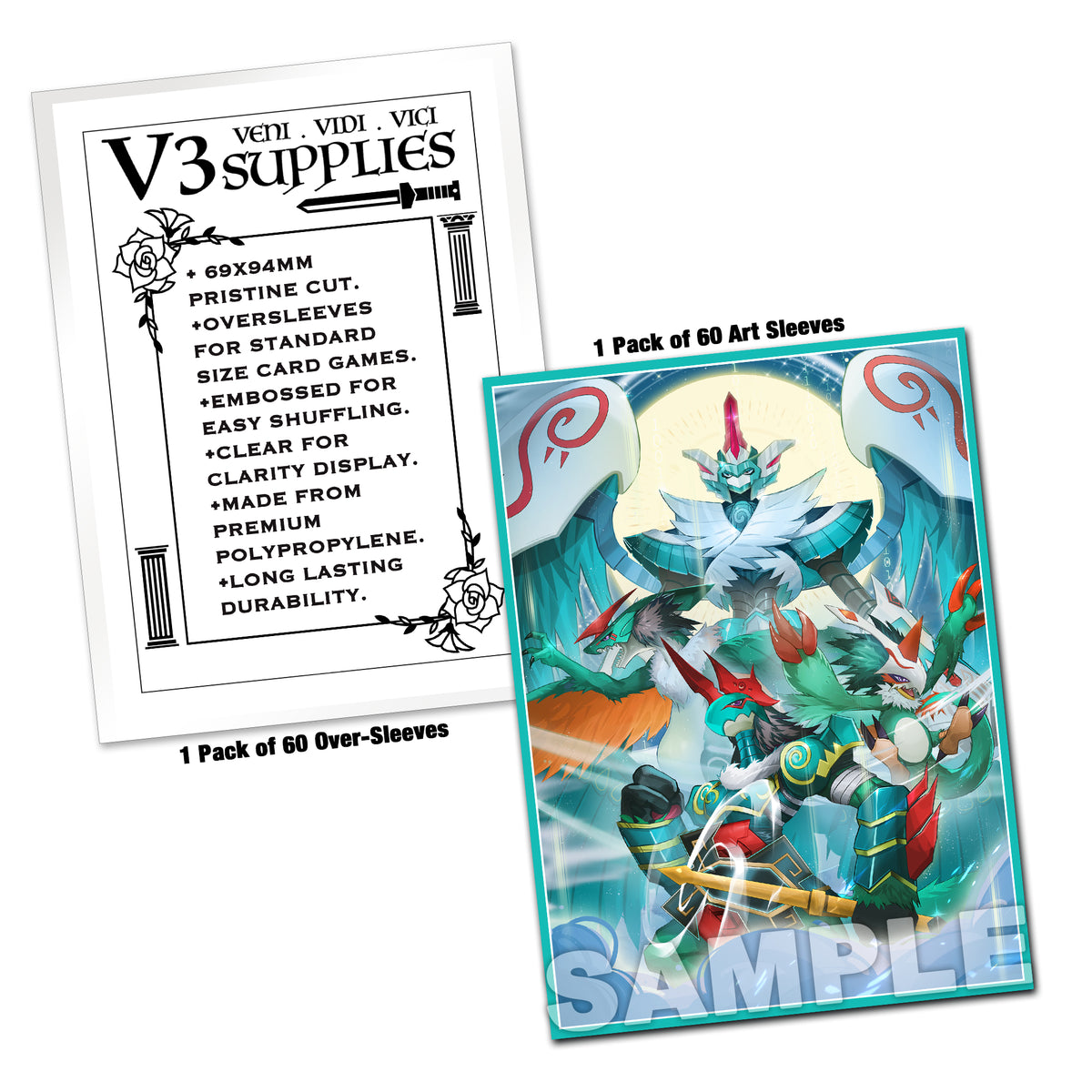Zephaga Vortex Evolution Standard Size Card Sleeves – Usagi Draws