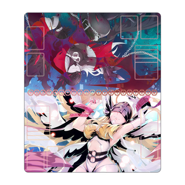 Angewomon & LadyDevimon TCG 2-Player Playmat TCG 2-Player Playmat