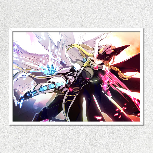 Angel of Darkness & Light Mounted Art Print