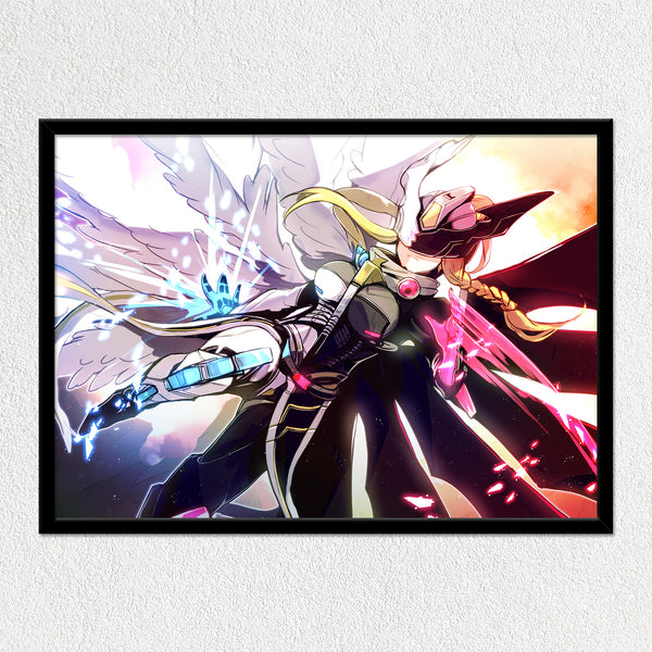 Angel of Darkness & Light Mounted Art Print