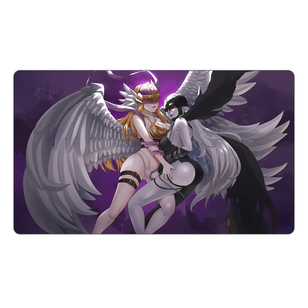 Angewomon & LadyDevimon TCG Playmat