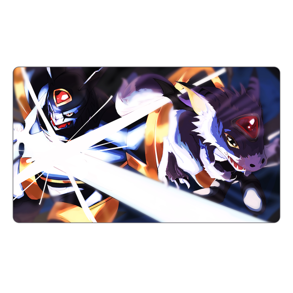 Alphamon & Dorumon TCG Playmat