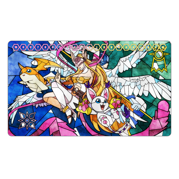 Hope & Light Stained Glass Art TCG Playmat