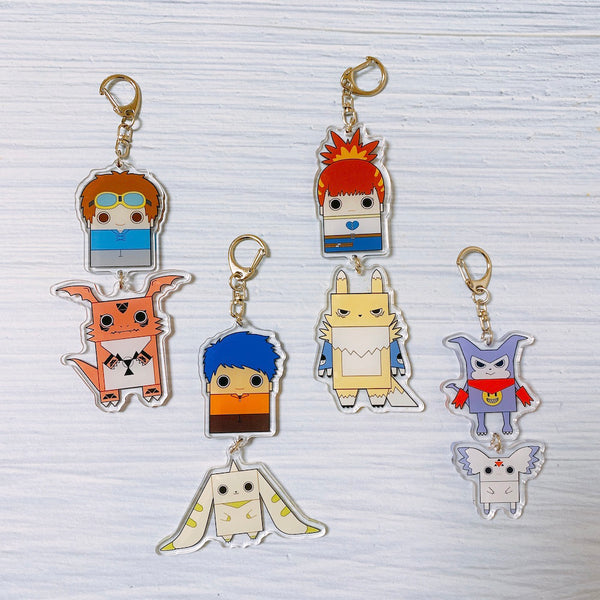 Digimon Tamers Minimalistic Hanging Charms