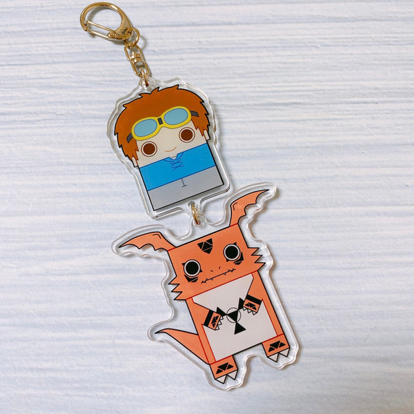 Digimon Tamers Minimalistic Hanging Charms