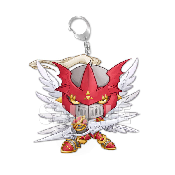 Gallantmon Crimson Mode Chibi Acrylic Keychain