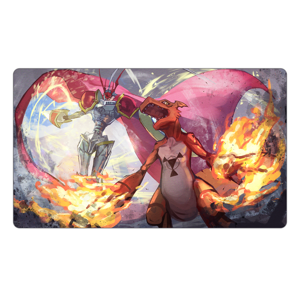 Gallantmon & Guilmon TCG Playmat
