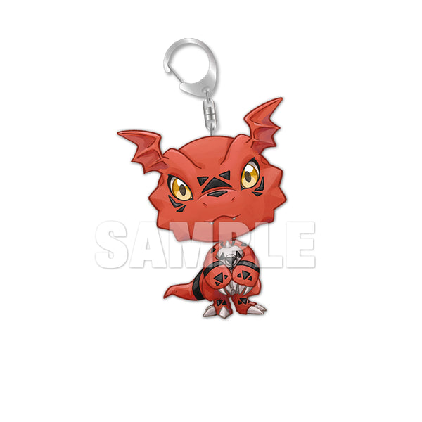 Guilmon Chibi Acrylic Keychain