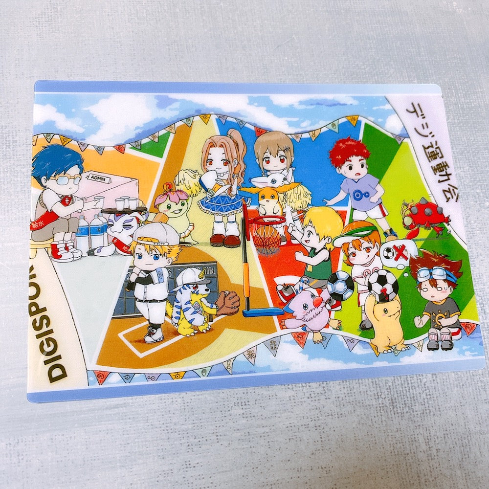 Digimon Adventure Sports Day Plastic Card Print  Usagi Draws