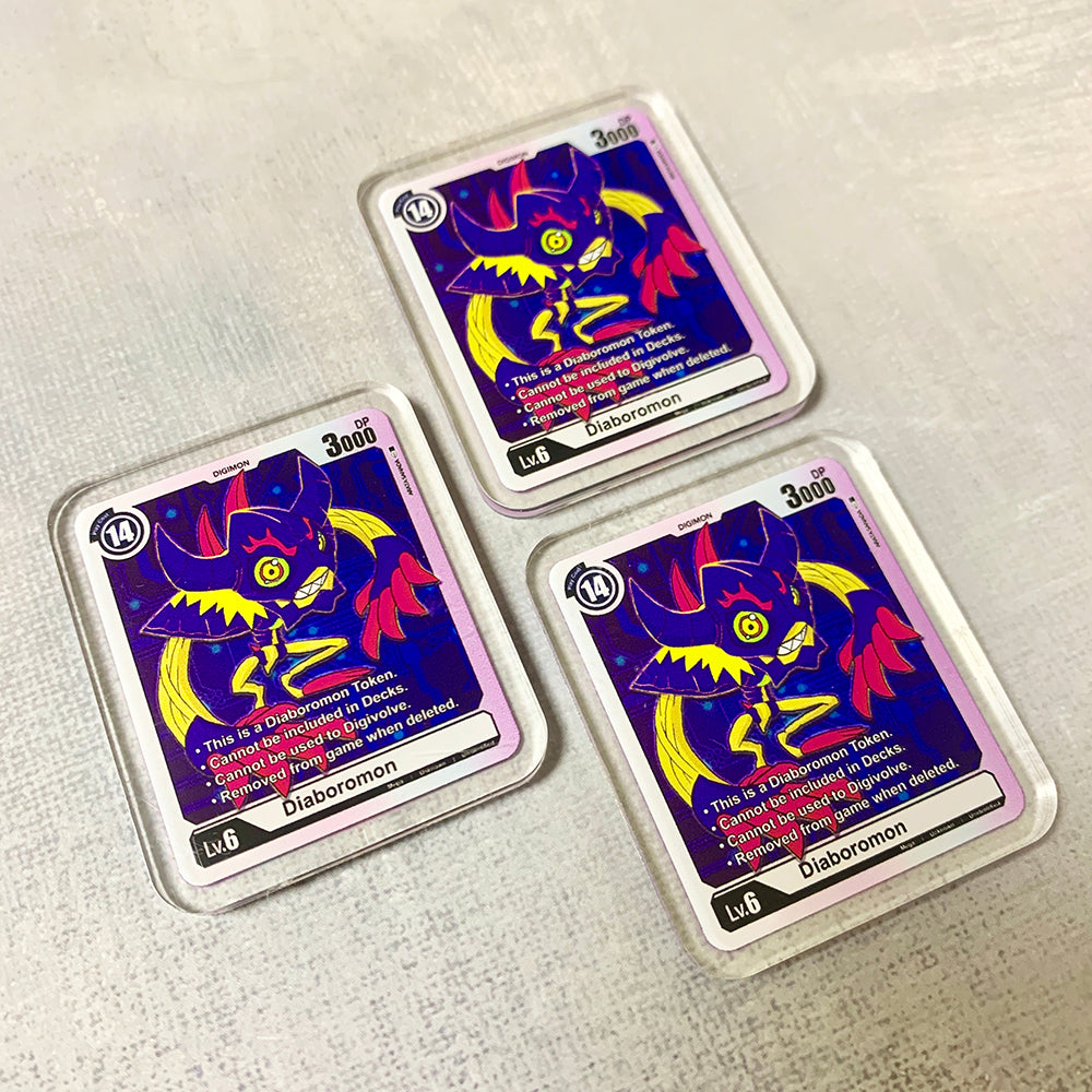 デジモンカードゲーム用ディアボロモントークン – Usagi Draws