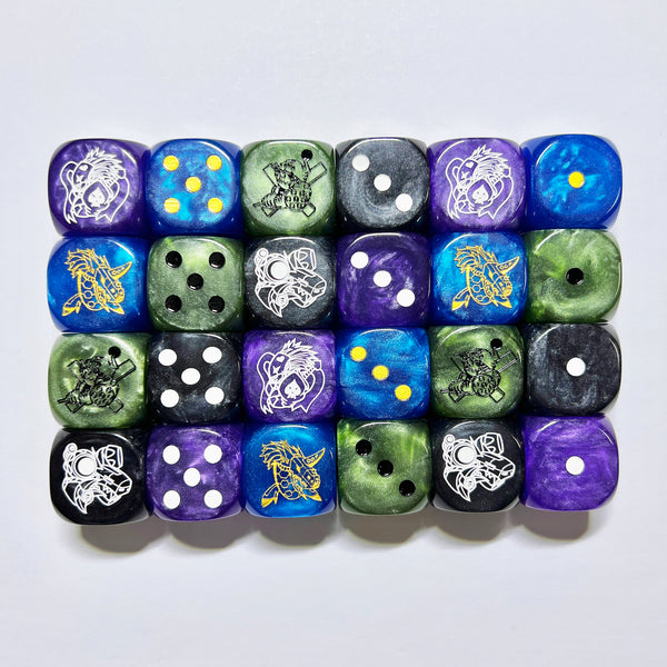 Dark Masters 20mm Colored Dice