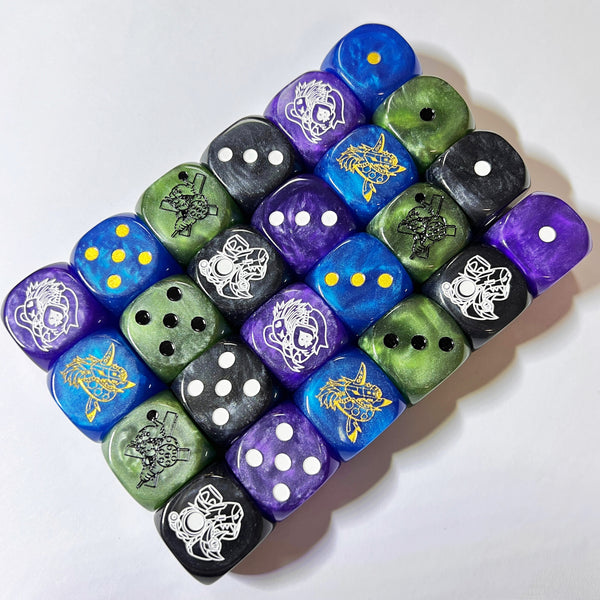 Dark Masters 20mm Colored Dice