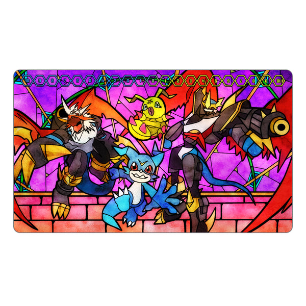 Imperial Evolution Stained Glass Art TCG Playmat