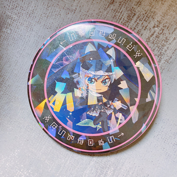 Sistermon Noir Shiny Can Badge