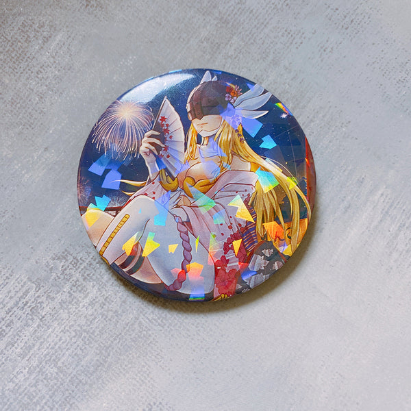 Angewomon Fireworks Shiny Can Badge