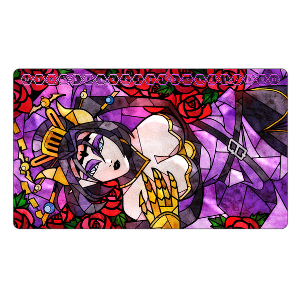 Lilithmon Stained Glass Art TCG Playmat