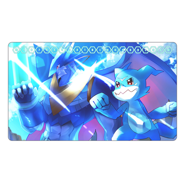 Ulforceveedramon & Veemon TCG Playmat