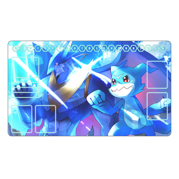 Ulforceveedramon & Veemon TCG Playmat