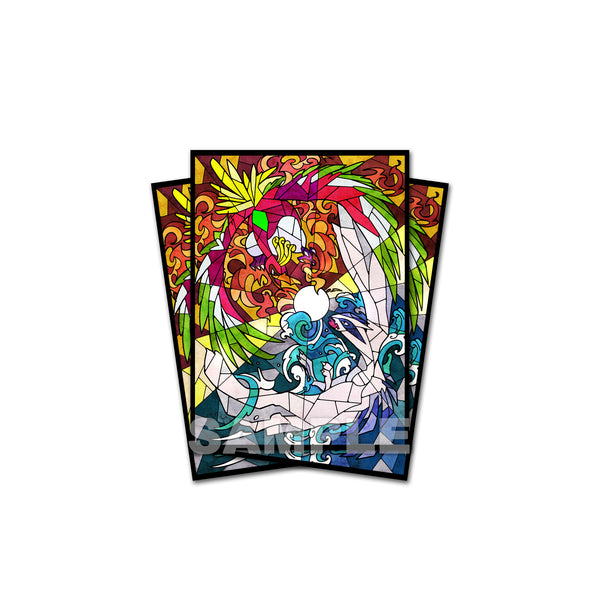 Ho-oh & Lugia Stained Glass Art Standard Size Card Sleeves