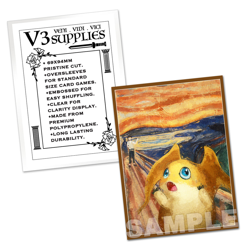 Pata's Scream Standard Size Card Sleeves Usagi Draws Pata's Scream Standard Size Card Sleeves Usagi Draws