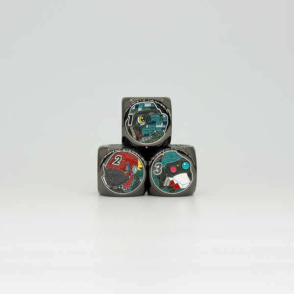 Brigadramon's D-Brigade Metal Dice [Limited Quantities in Stock]