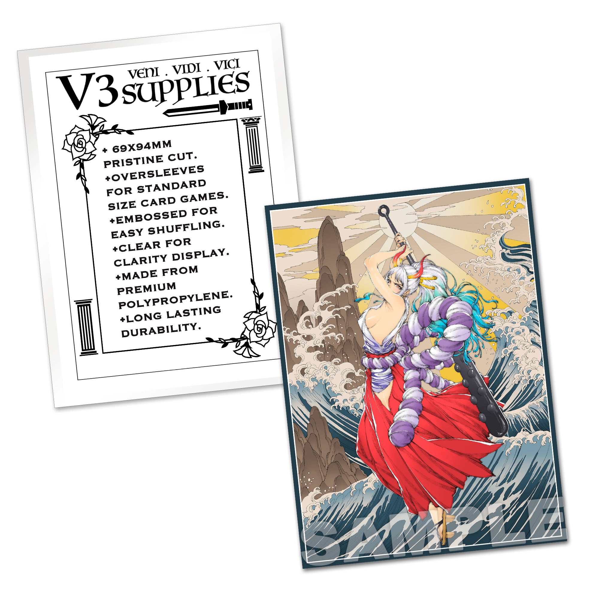 yamato card sleeves One Piece Yamato Standard Size Card Sleeves – Usagi Draws