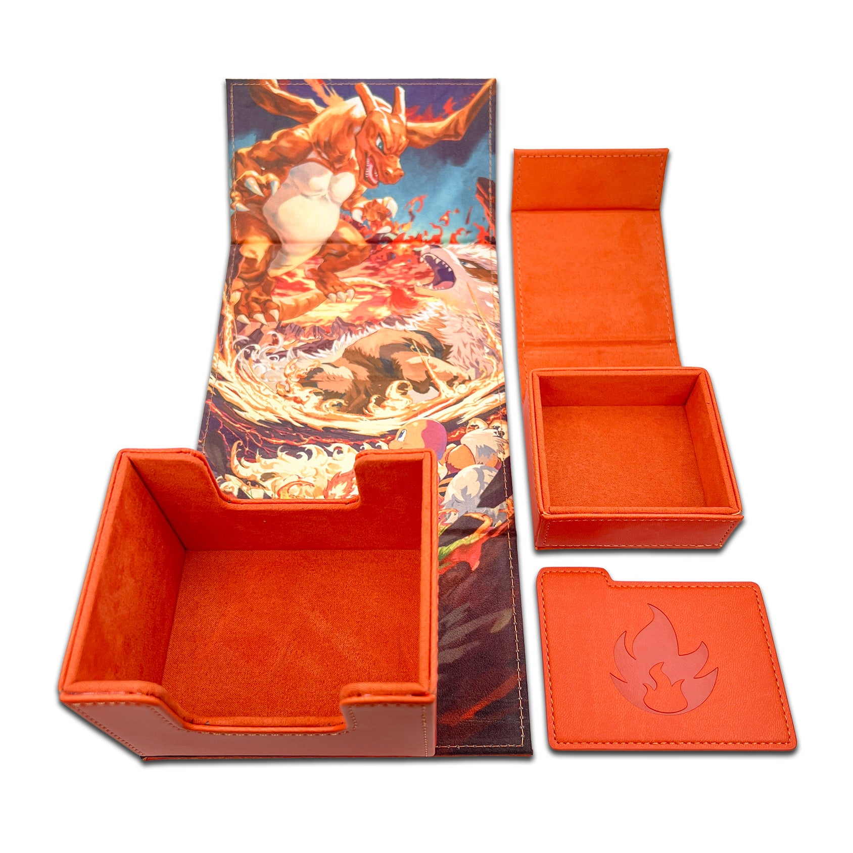 Schwarze Graze & Addon Mod トレーディングカードセット Charizard vs Arcanine Deck Box [Limited Quantities In Stock