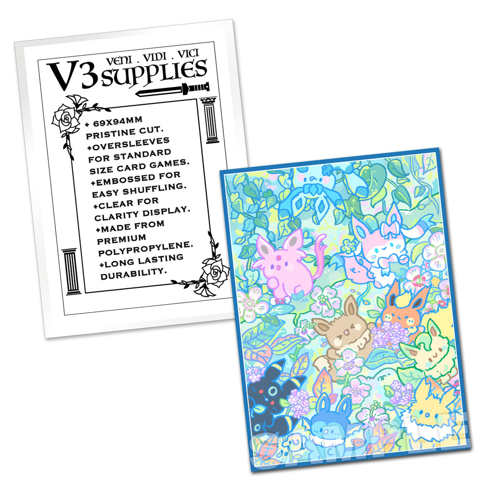 Eeveelutions Rainforest Adventure Standard Size Card Sleeves Usagi Draws Eeveelutions Rainforest Adventure Standard Size Card Sleeves Usagi Draws